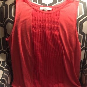 Loft XL sleeveless orange top.